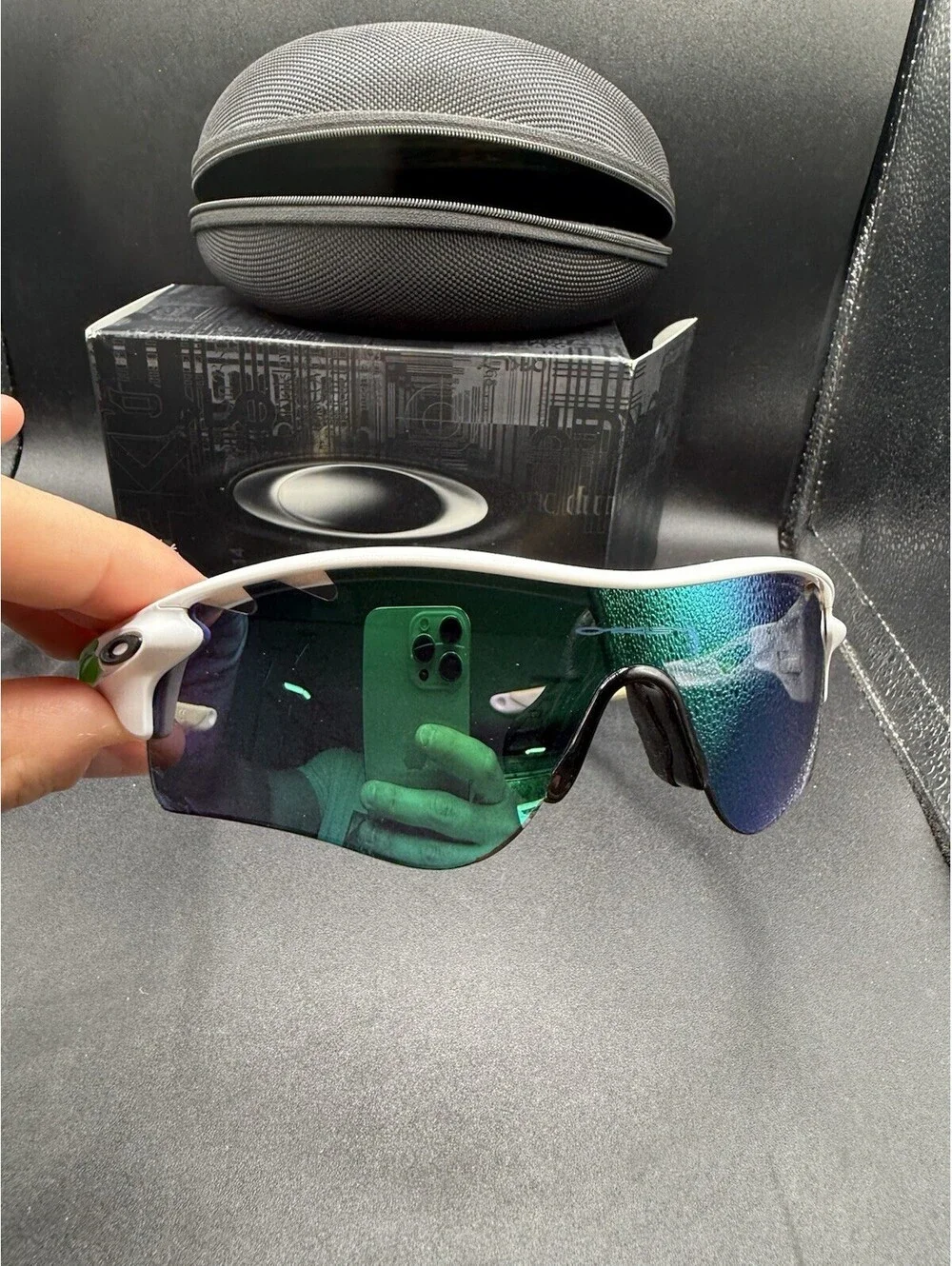 Oakley Radarlock Path Cavendish Polished White Green/Jade Iridium OO9181-35